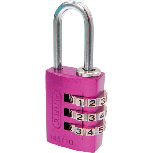 ＡＢＵＳ　ナンバー可変式南京錠　１４５－２０　ピンク＿