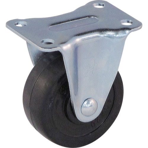 ユーエイ　プレート式ゴムキャスター固定５０径