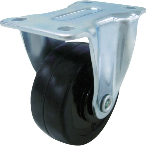 ユーエイ　キャスター固定車　３２径ゴム車輪