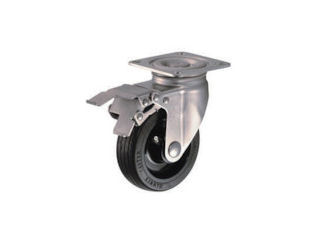 ハンマー　オールステンレス　Ｓ型自在　ＳＰ付　ゴム車１２５ｍｍ＿
