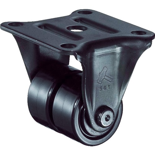 ハンマー 低床式中荷重用固定双輪ナイロンB車38mm_