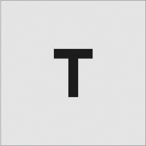 ＩＭ　ステンシル　Ｔ　文字サイズ５０×４０ｍｍ＿