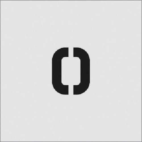 IM ステンシル O 文字サイズ50×40mm_