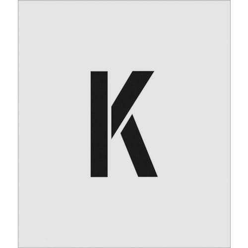 ＩＭ　ステンシル　Ｋ　文字サイズ１５０×９５ｍｍ＿
