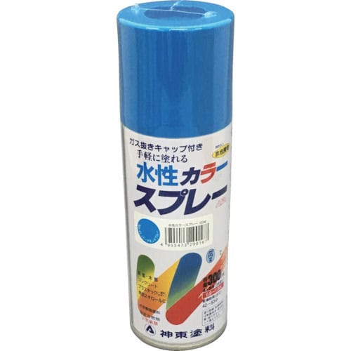 シントー 水性カラースプレー パーマネントブルー 300ML_