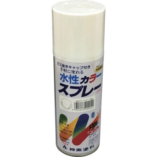 シントー　水性カラースプレー　スノーホワイト　３００ＭＬ＿