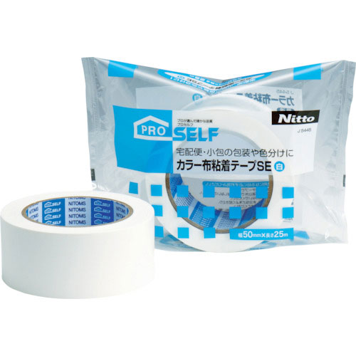 ニトムズ　カラー布粘着テープＳＥ白＿