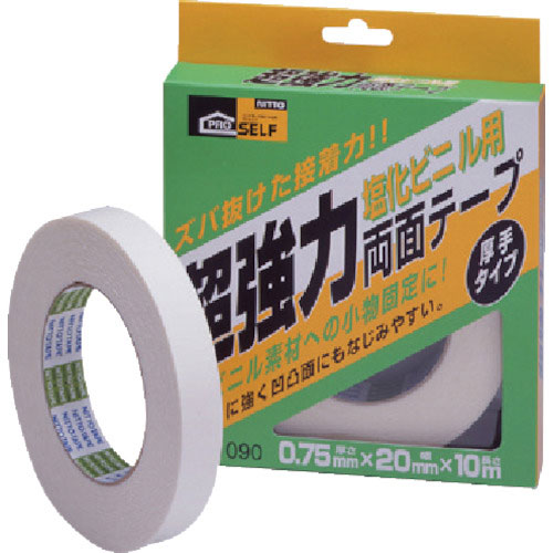 ニトムズ 超強力両面テープ塩化ビニル用薄手１５×１０ の通販