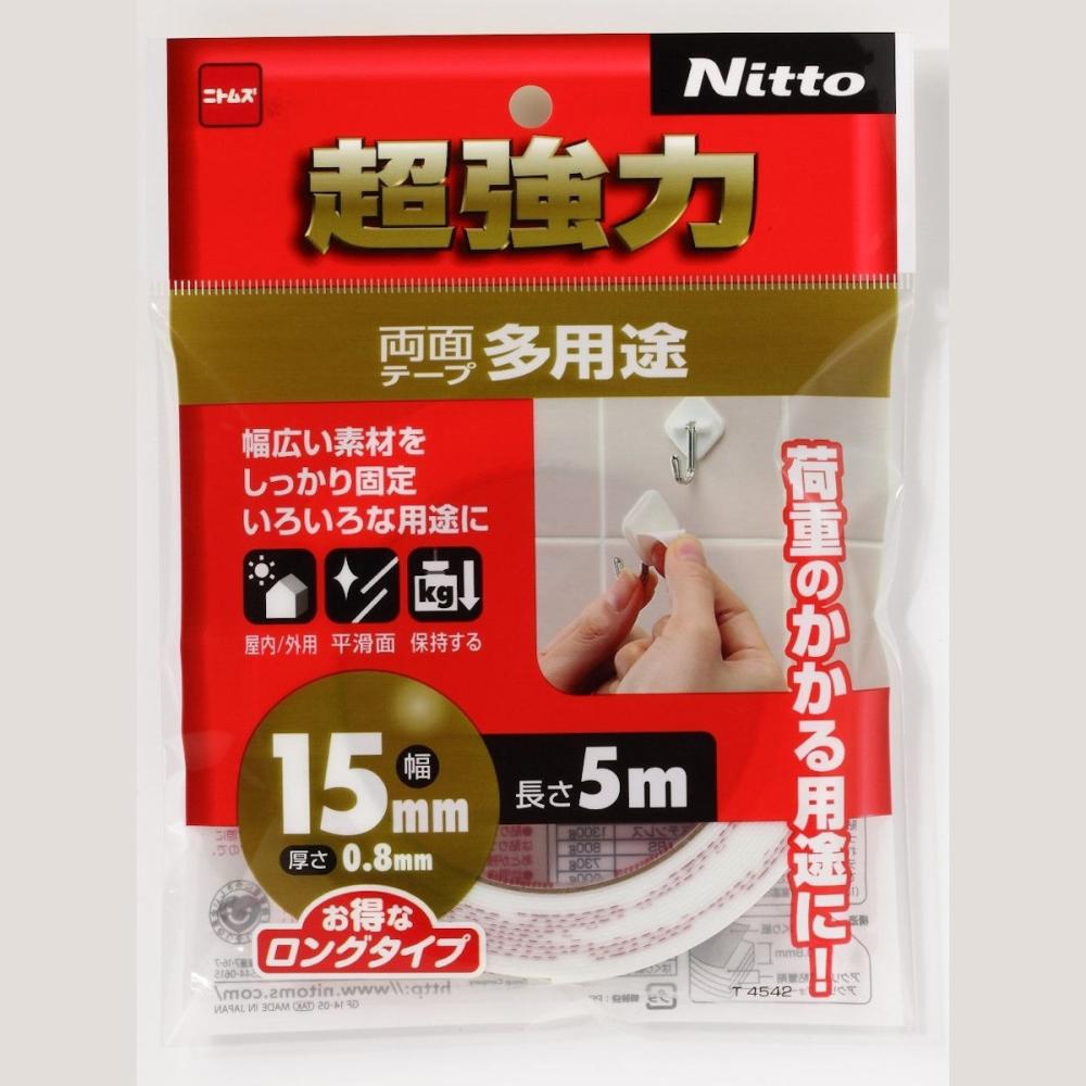 ニトムズ 超強力両面テープ多用途15×5_