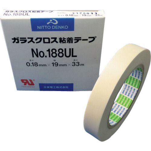 日東 ガラスクロス粘着テープ NO.188UL 19mmX33m_