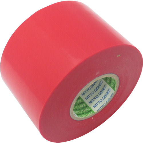 日東 ビニールテープNo.21 0.2mm×100mm×20m 赤 2巻入り_