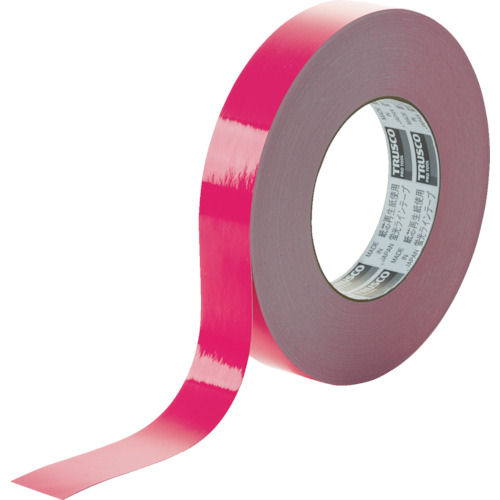 ＴＲＵＳＣＯ　蛍光ラインテープ２５ｍｍｘ３３ｍ　ピンク＿