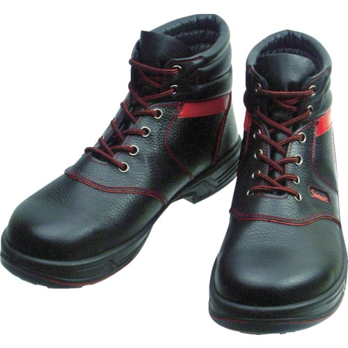 シモン　安全靴　編上靴　ＳＬ２２－Ｒ黒／赤　２７．０ｃｍ＿