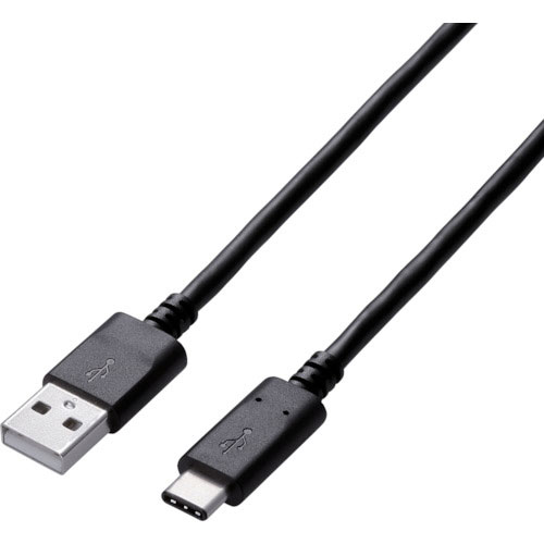 エレコム　ＵＳＢ２．０ケーブル　Ａ－Ｃタイプ　認証品　３Ａ出力　３．０ｍ＿