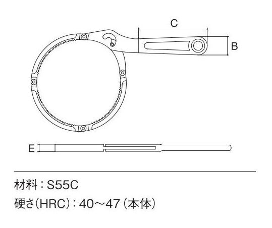 スリーピークス　カ－トリッジレンチ（５５～７５）＿