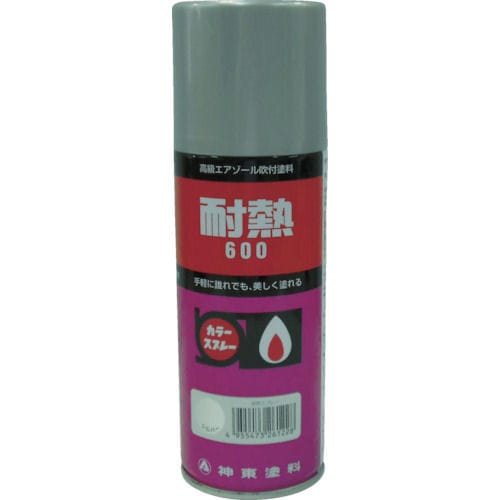 シントー 耐熱用スプレー 黒 300ML_