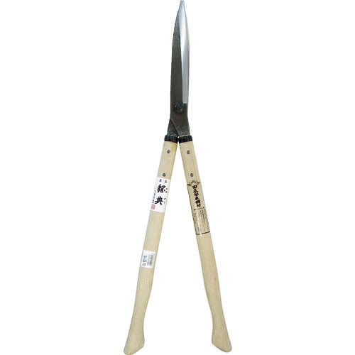 鋼典　刈込鋏　安来鋼付止ナシ　４３０ｍｍ　コブ付白樫＿