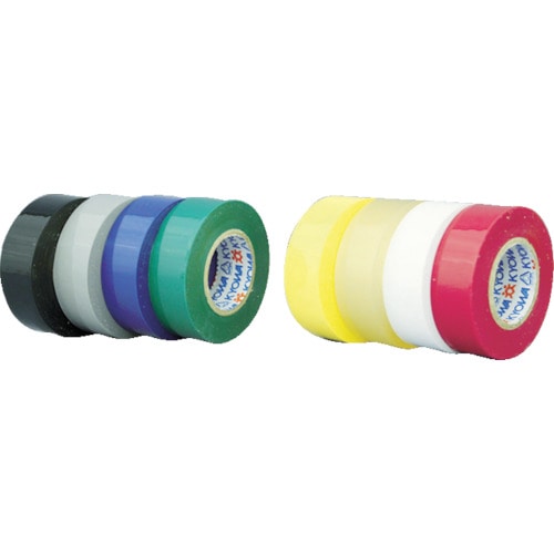 パイロン　ミリオン　ビニルテープ　１９ｍｍ×２０ｍ　白　１０巻入り＿