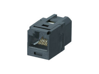 パンドウイット カテゴリ6 JJアダプタ(RJ45中継用ジャック) 黒_