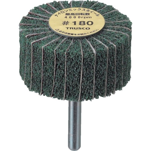 ＴＲＵＳＣＯ　ナイロンミックスホイール　外径５０Ｘ厚２５Ｘ軸６　５個入　１８０♯＿