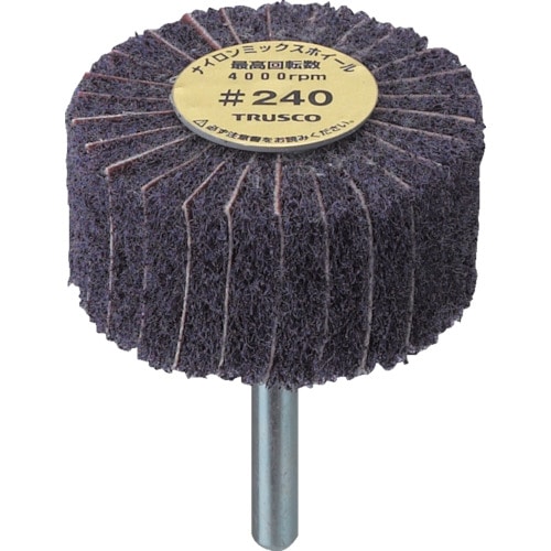 ＴＲＵＳＣＯ　ナイロンミックスホイール　外径８０Ｘ厚２５Ｘ軸６　５個入　２４０♯＿