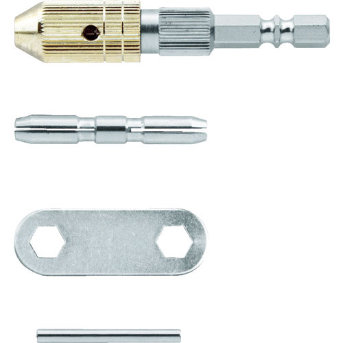 ＴＲＵＳＣＯ　電動用精密ドリルチャック　０．１～３．２ｍｍ　コレット２個付＿