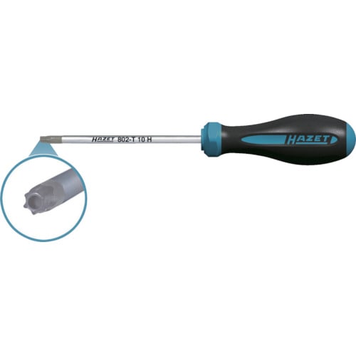 ＨＡＺＥＴ　ＨＥＸＡｎａｍｉｃ樹脂ソフトグリップドライバー（いじり止付トルクス）　T１４５Ｈ　軸１３０　全長２５９＿
