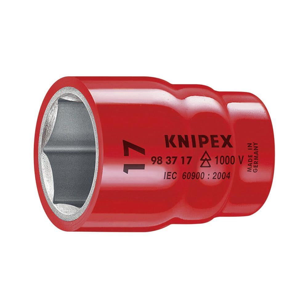 ＫＮＩＰＥＸ（クニペックス）　１０００Ｖ　３／８差込　絶縁ソケット　１０ｍｍ　９８３７－１０