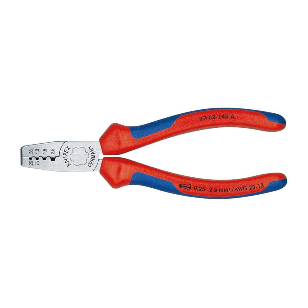 ＫＮＩＰＥＸ　エンドスリーブ用圧着ペンチ　１４５ｍｍ　コンフォートハンドル　９７６２－１４５Ａ