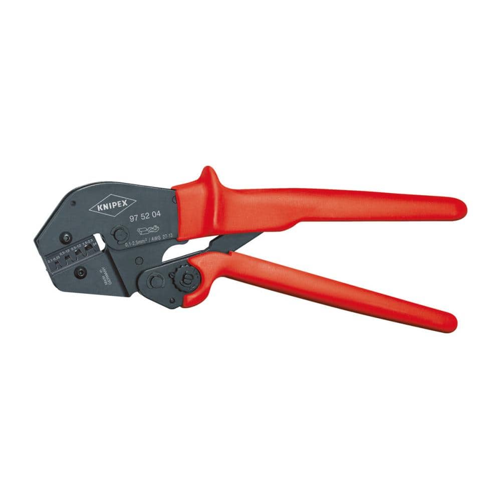 KNIPEX 圧着プライヤー 250mm プラスチックコーティングハンドル 9752-04