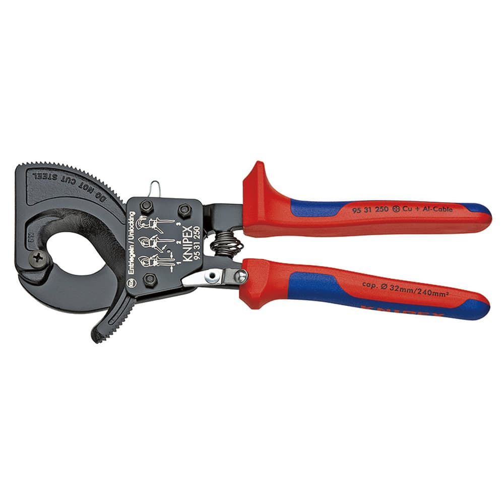 ＫＮＩＰＥＸ　ラチェット式　ケーブルカッター　２５０ｍｍ　コンフォートハンドル　９５３１－２５０