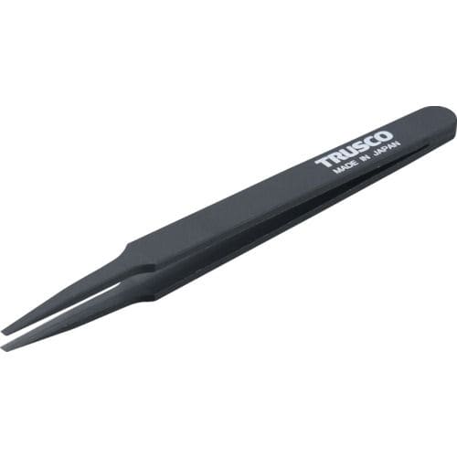 ＴＲＵＳＣＯ　プラスチック製ピンセット　１２０ｍｍ　先丸型＿