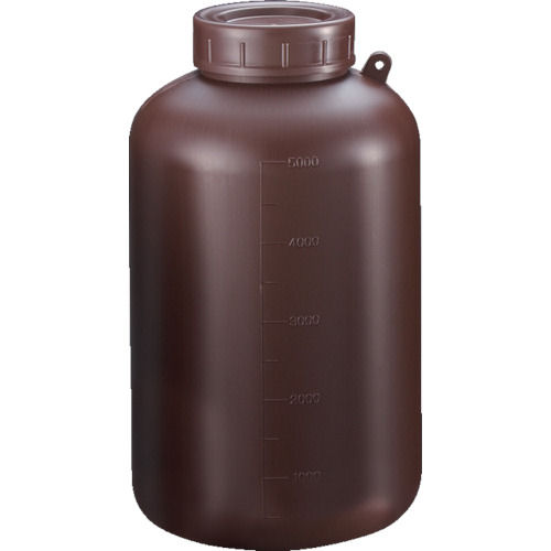 サンプラ　ＰＥ広口遮光瓶　５Ｌ　（１５個入）＿