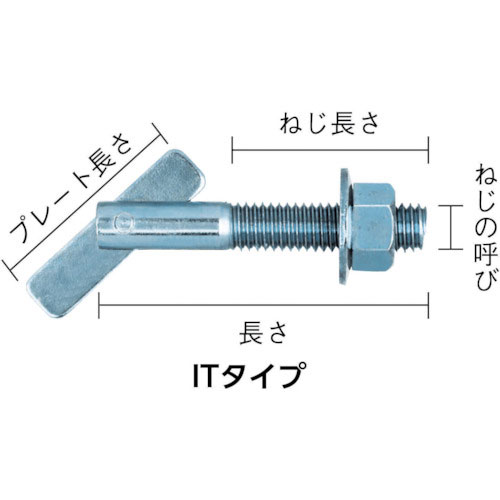 ＴＲＵＳＣＯ　ＩＴハンガー　ステンレス　Ｍ６Ｘ４０　６本入＿