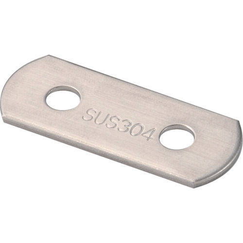TRUSCO ジョイント金具19型フラット ステンレス 長さ50 穴数2_