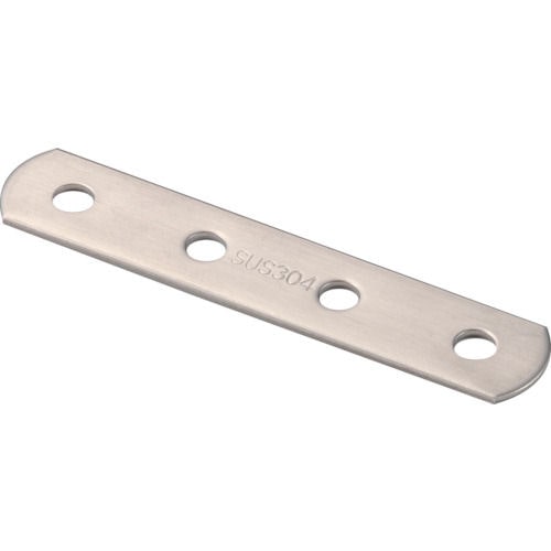 TRUSCO ジョイント金具19型フラット ステンレス 長さ100 穴数4_