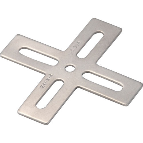 TRUSCO ジョイント金具24型フラット ステン寸法105X100 穴数5_