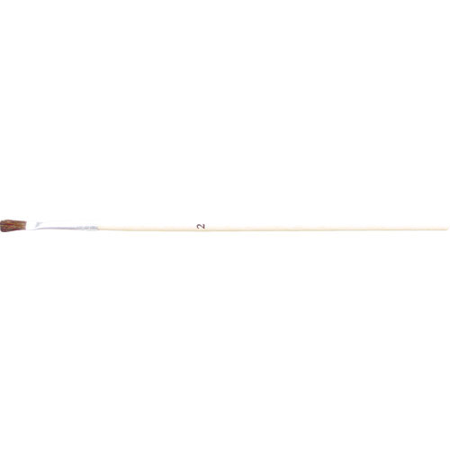 TRUSCO 塗装用平筆 5本組 天然馬毛 2号 金具幅3mm 毛丈7mm 全長_