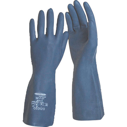サミテック　耐油・耐溶剤手袋　サミテックＮＰ－Ｆ－０７　Ｌ　ダークブルー＿