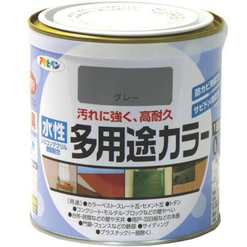 アサヒペン　水性多用途カラー　０．７Ｌ　グレー＿