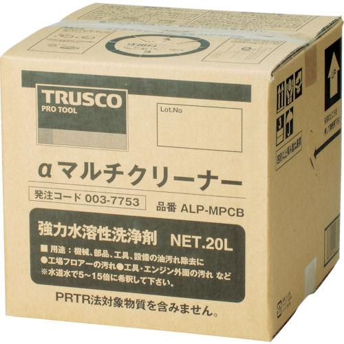 ＴＲＵＳＣＯ　αマルチクリーナー　２０Ｌ＿