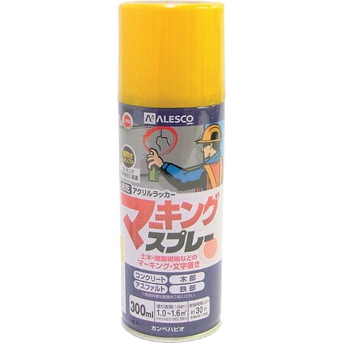 ＡＬＥＳＣＯ　マーキングスプレーＫ　３００ＭＬ　きいろ＿