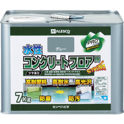 ＡＬＥＳＣＯ　水性コンクリートフロア用　７ＫＧ　グレー＿