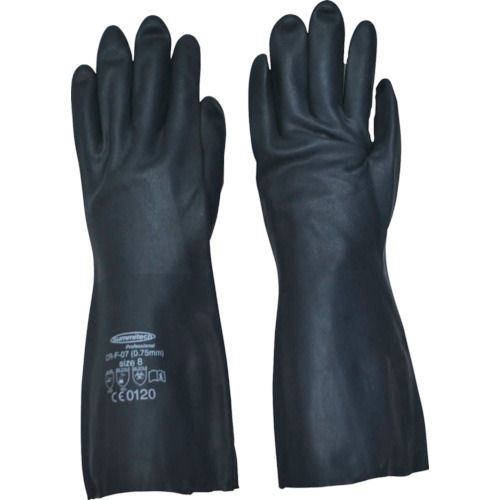 サミテック　耐油・耐溶剤手袋　サミテックＣＲ－Ｆ－０７　Ｍ　ダークブルー＿