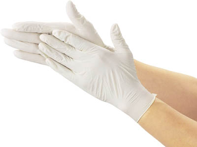 ＴＲＵＳＣＯ　使い捨て極薄手袋　　Ｌ　ホワイト　（１００枚入）＿