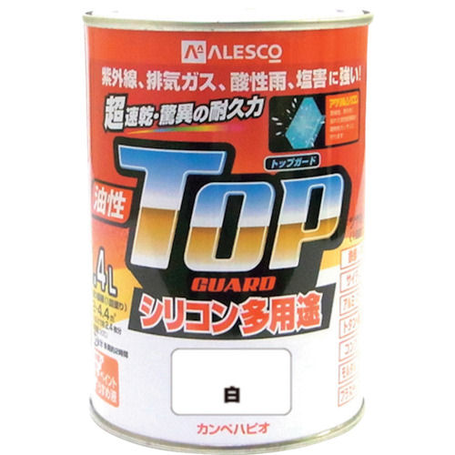 ＡＬＥＳＣＯ　カンペ　油性トップガード０．４Ｌ白＿
