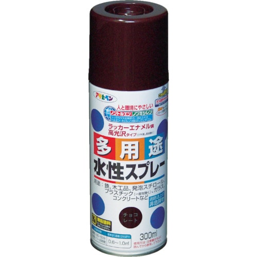 アサヒペン　水性多用途スプレー３００ＭＬ　チョコレート色＿