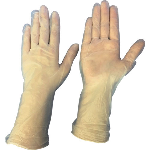 ブラストン　ＰＶＣ手袋ロング　スムースタイプＳサイズ　（１００枚入）＿
