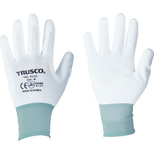 ＴＲＵＳＣＯ　ナイロン手袋ＰＵ手のひらコート（１０双入）Ｍ＿