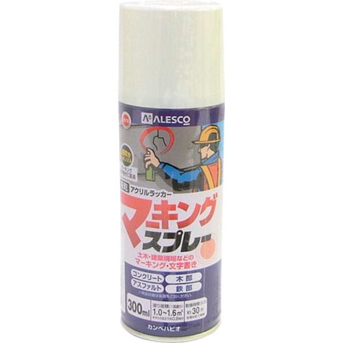 ALESCO マーキングスプレーK 300ML 白_